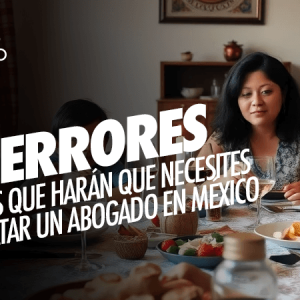 14 Errores Legales que harán que necesites un Abogado en México