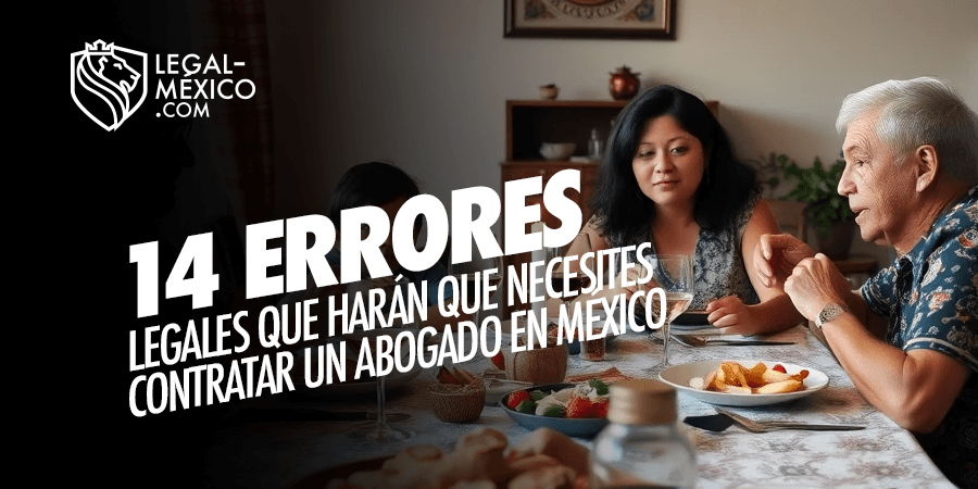 14 Errores Legales que harán que necesites un Abogado en México