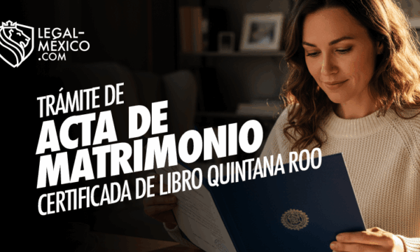 Trámite de acta de matrimonio certificada de libro Quintana Roo
