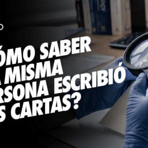¿Cómo saber si la misma persona escribió dos cartas?
