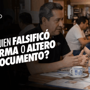 Alguien falsificó su firma o alteró un documento